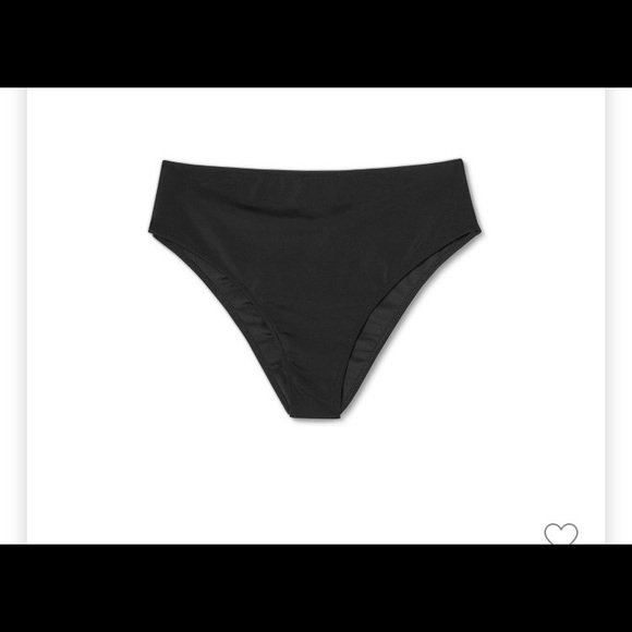 Black High Waist Bikini Bottom - Picture 5 of 8